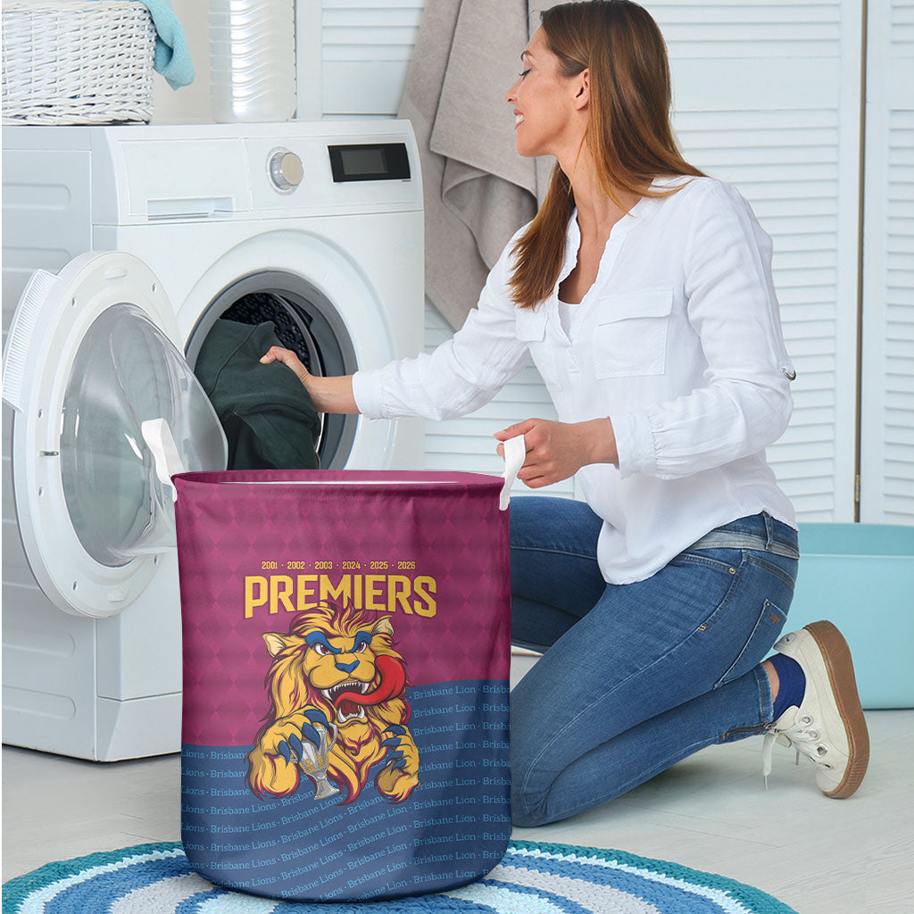 Brisbane Lions Back-to-Back Premiers Laundry Basket