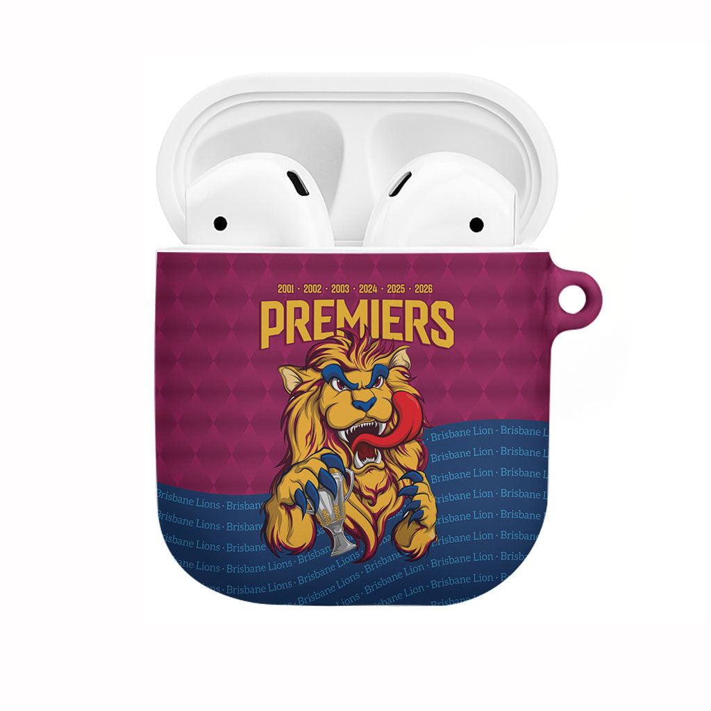 Brisbane Lions Back-to-Back Premiers AirPods Case