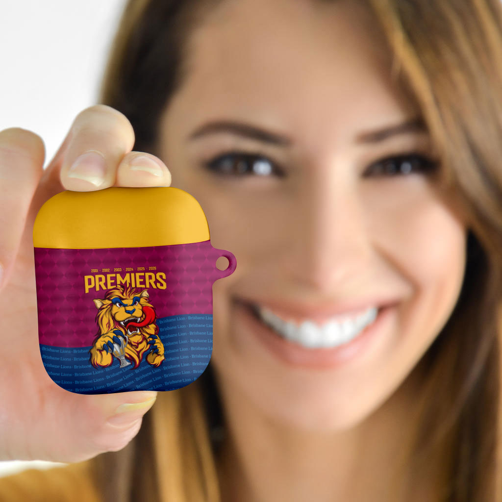 Brisbane Lions Back-to-Back Premiers AirPods Case