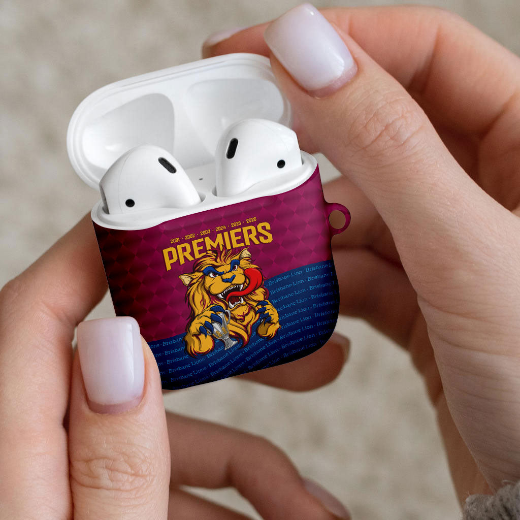 Brisbane Lions Back-to-Back Premiers AirPods Case