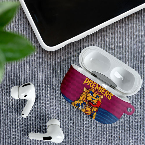 Brisbane Lions Back-to-Back Premiers AirPods Case