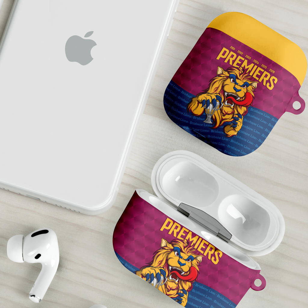 Brisbane Lions Back-to-Back Premiers AirPods Case