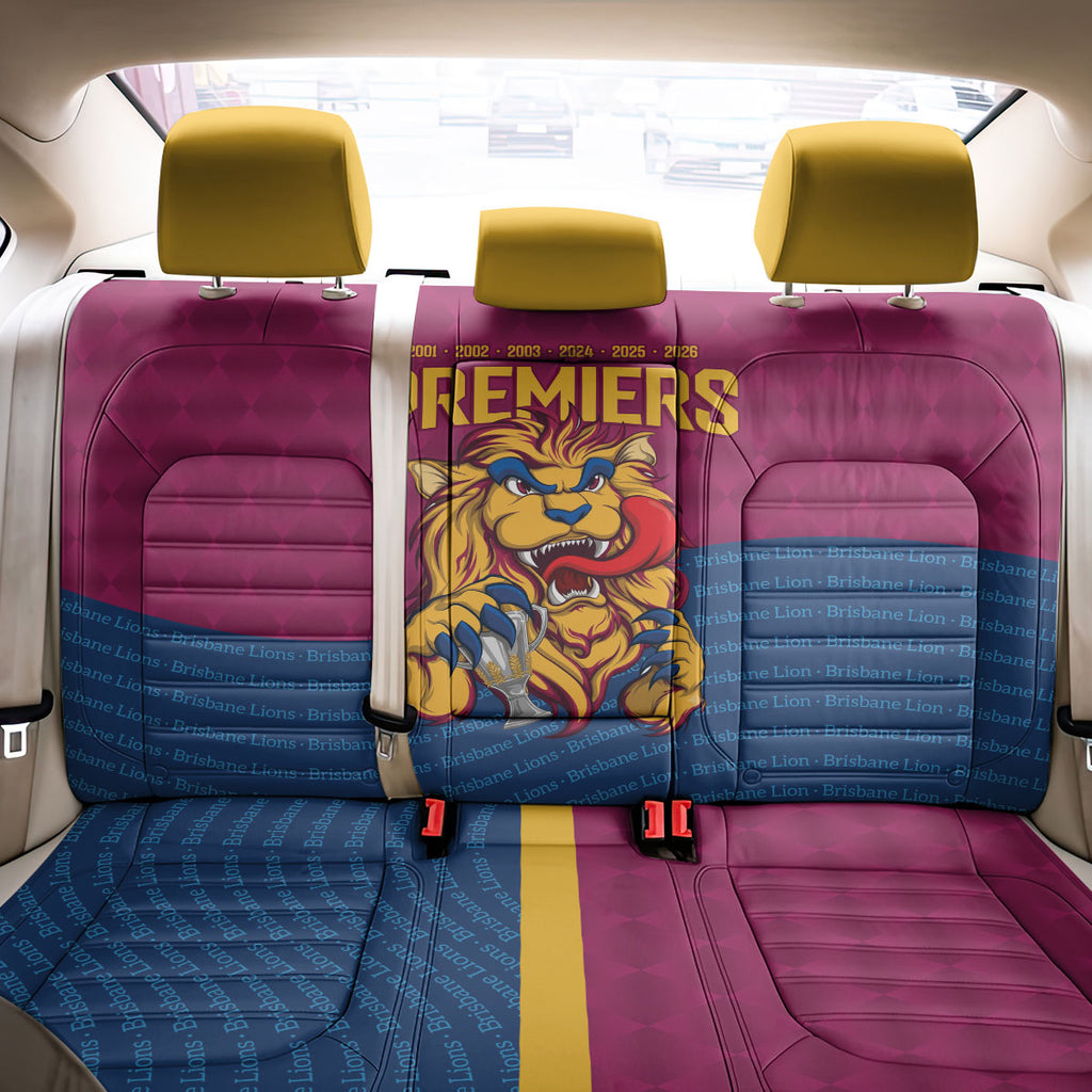 Brisbane Lions Back-to-Back Premiers Back Car Seat Cover