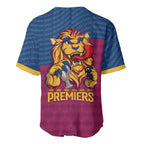 Brisbane Lions Back-to-Back Premiers Baseball Jersey