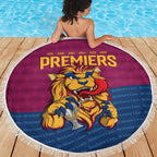 Brisbane Lions Back-to-Back Premiers Beach Blanket