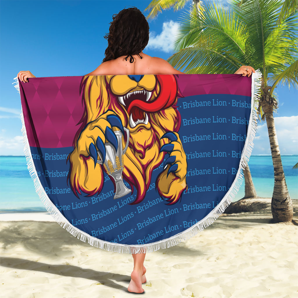 Brisbane Lions Back-to-Back Premiers Beach Blanket
