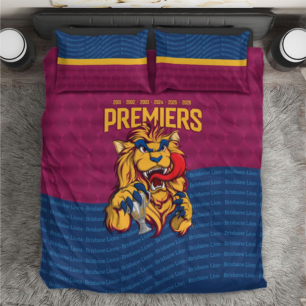 Brisbane Lions Back-to-Back Premiers Bedding Set