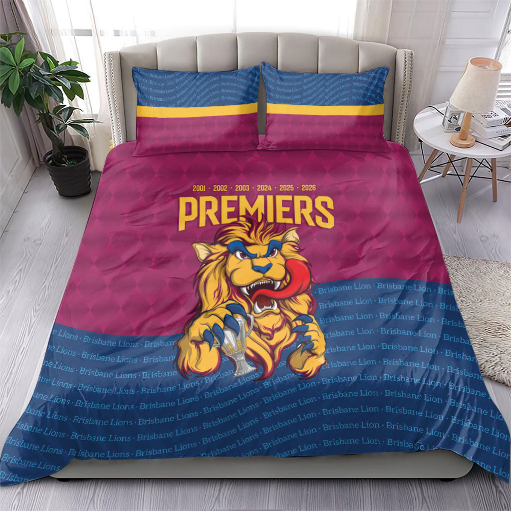 Brisbane Lions Back-to-Back Premiers Bedding Set