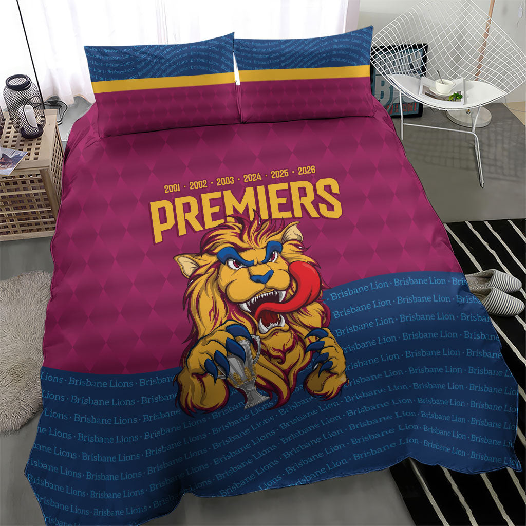 Brisbane Lions Back-to-Back Premiers Bedding Set