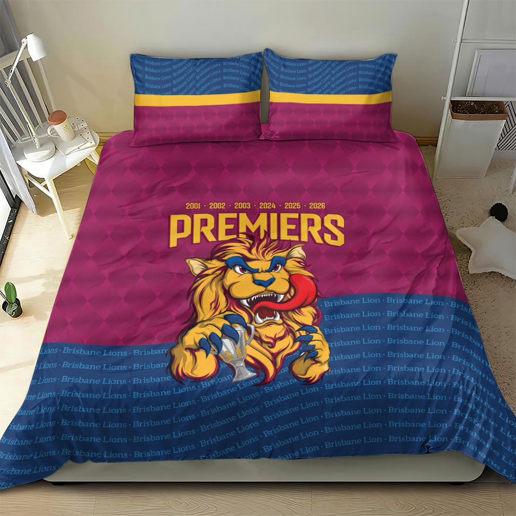 Brisbane Lions Back-to-Back Premiers Bedding Set