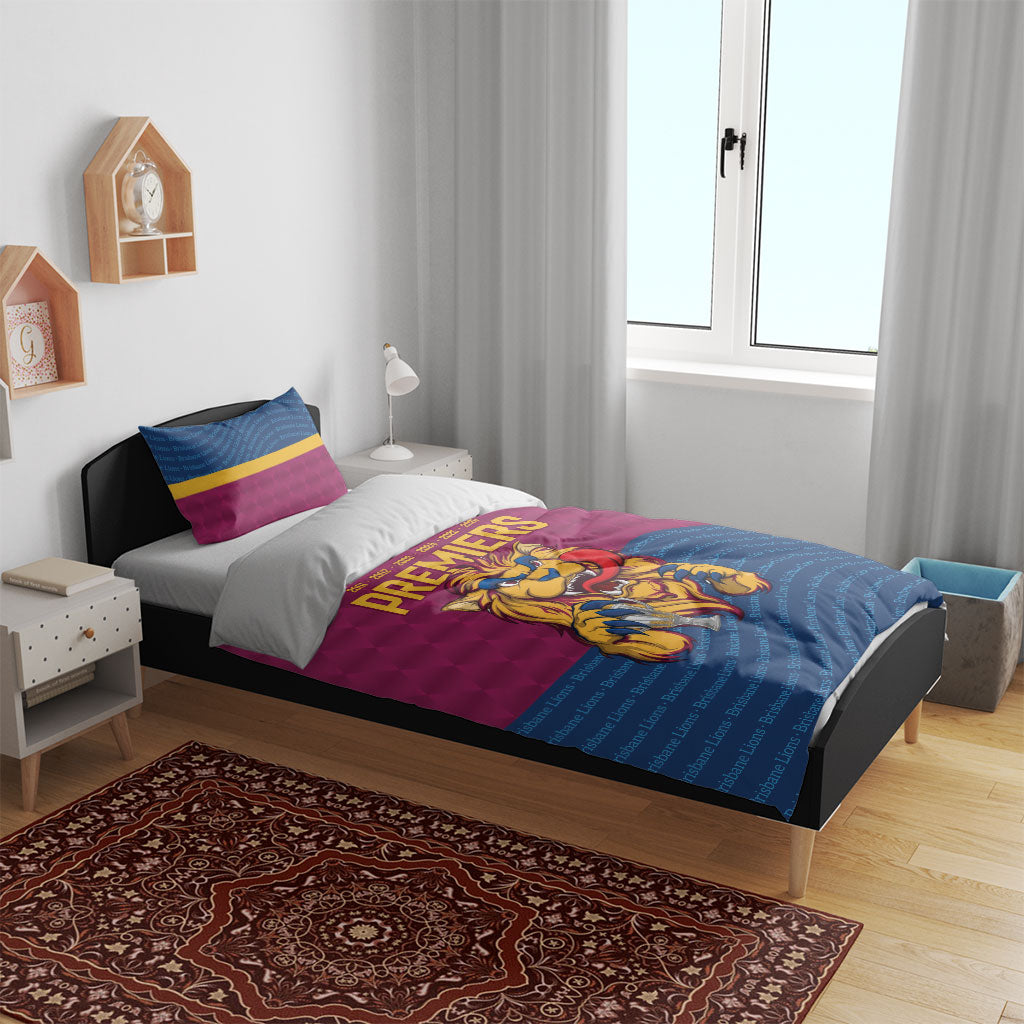 Brisbane Lions Back-to-Back Premiers Bedding Set