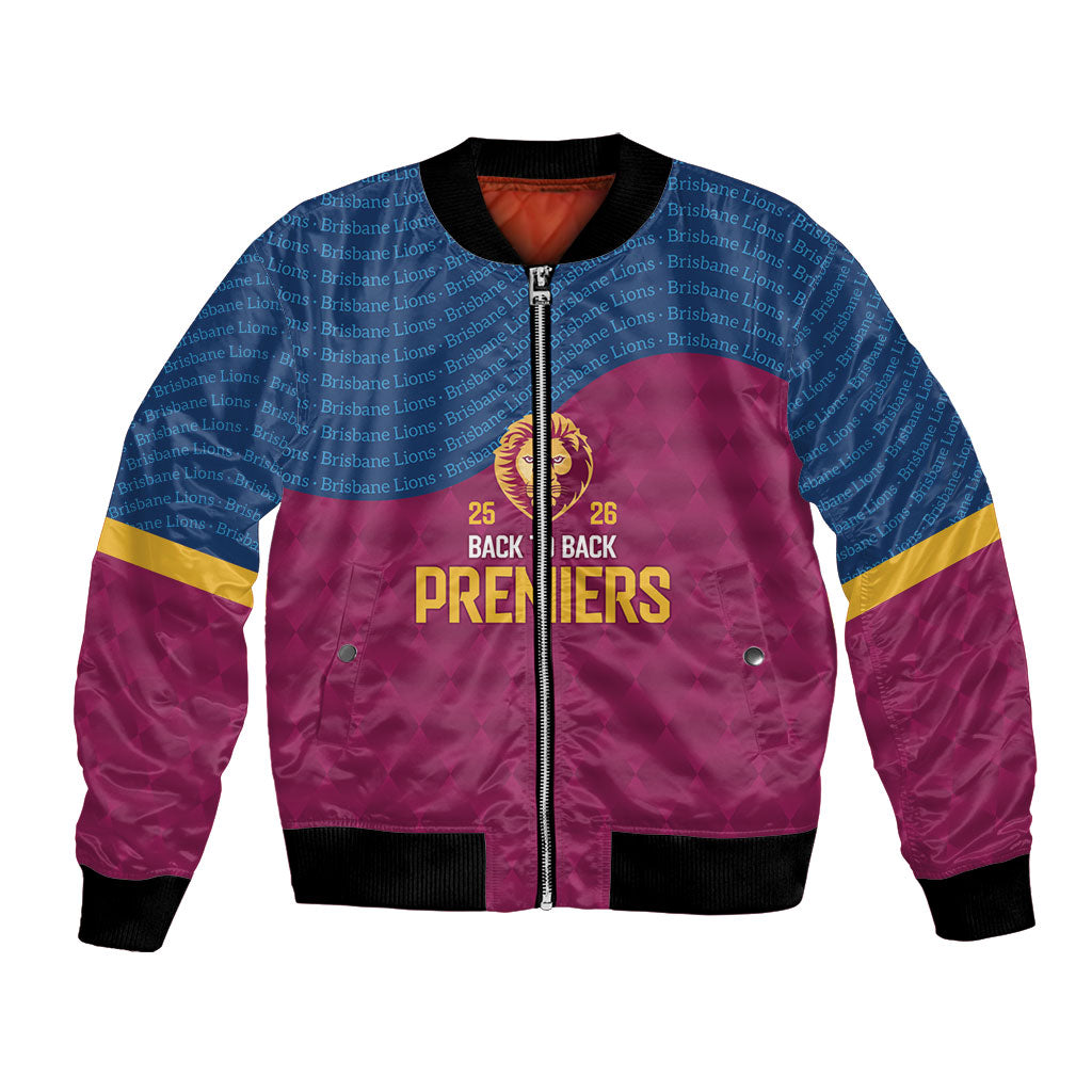 Brisbane Lions Back-to-Back Premiers Bomber Jacket