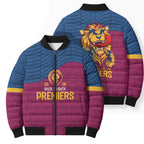 Brisbane Lions Back-to-Back Premiers Bomber Puffer Jacket