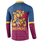 Brisbane Lions Back-to-Back Premiers Button Sweatshirt