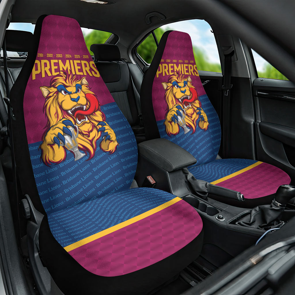 Brisbane Lions Back-to-Back Premiers Car Seat Cover