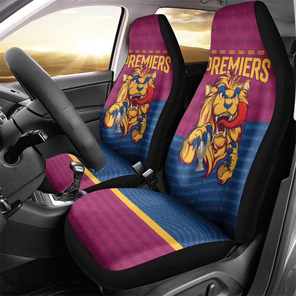 Brisbane Lions Back-to-Back Premiers Car Seat Cover