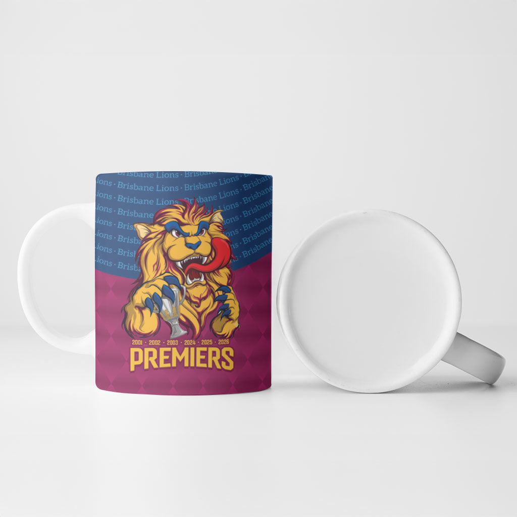 Brisbane Lions Back-to-Back Premiers Ceramic Mug