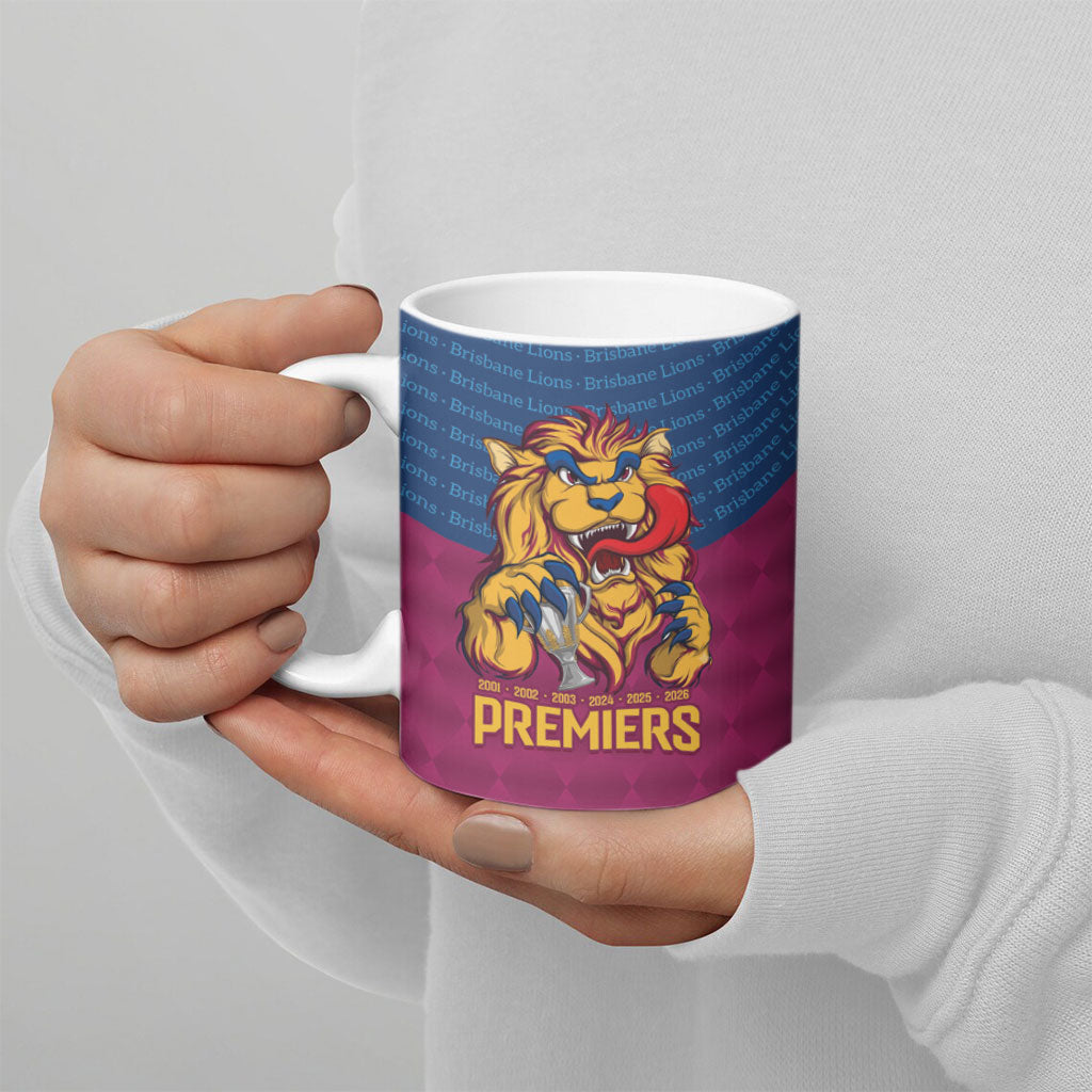 Brisbane Lions Back-to-Back Premiers Ceramic Mug