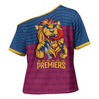 Brisbane Lions Back-to-Back Premiers Cross Shoulder Shirt