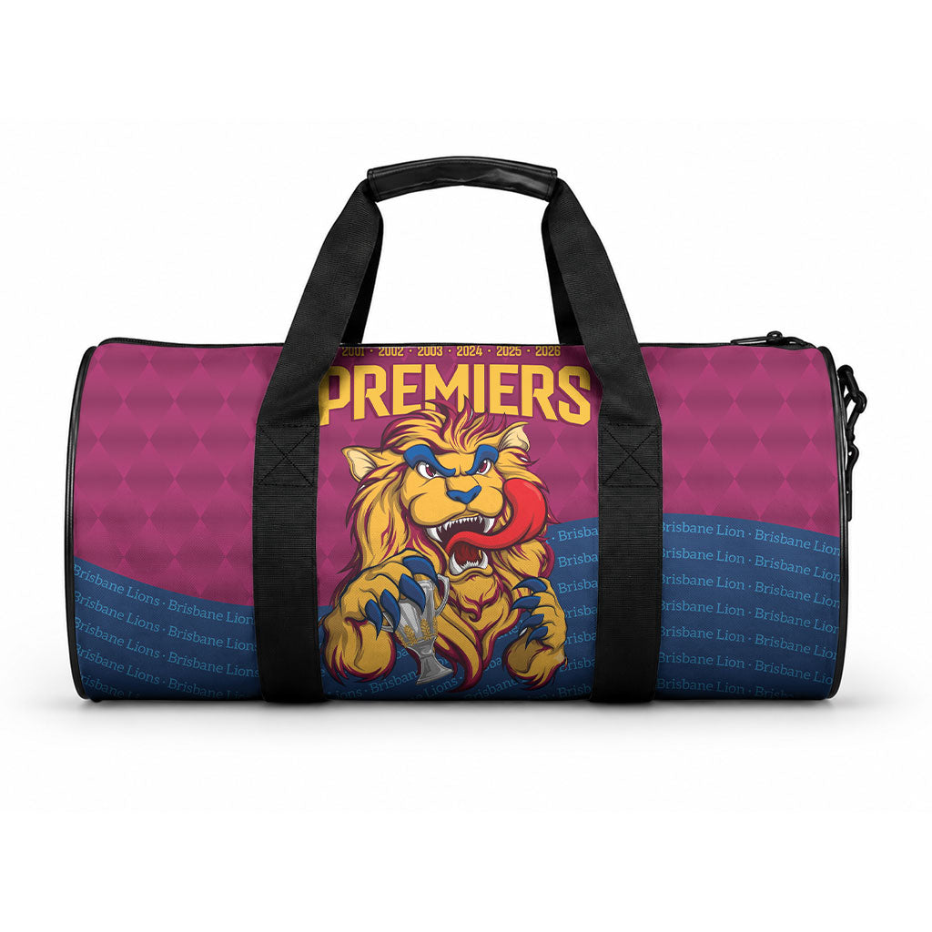Brisbane Lions Back-to-Back Premiers Duffle Bag