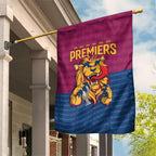 Brisbane Lions Back-to-Back Premiers Garden Flag