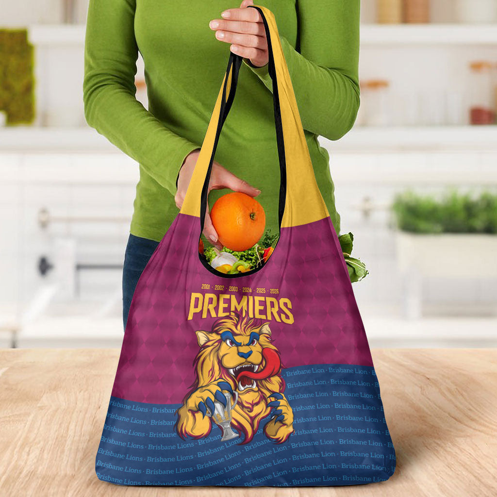 Brisbane Lions Back-to-Back Premiers Grocery Bag