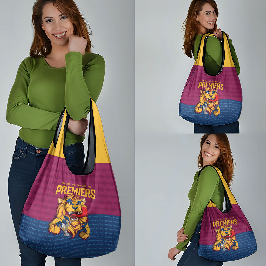 Brisbane Lions Back-to-Back Premiers Grocery Bag