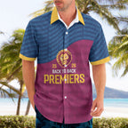 Brisbane Lions Back-to-Back Premiers Hawaiian Shirt