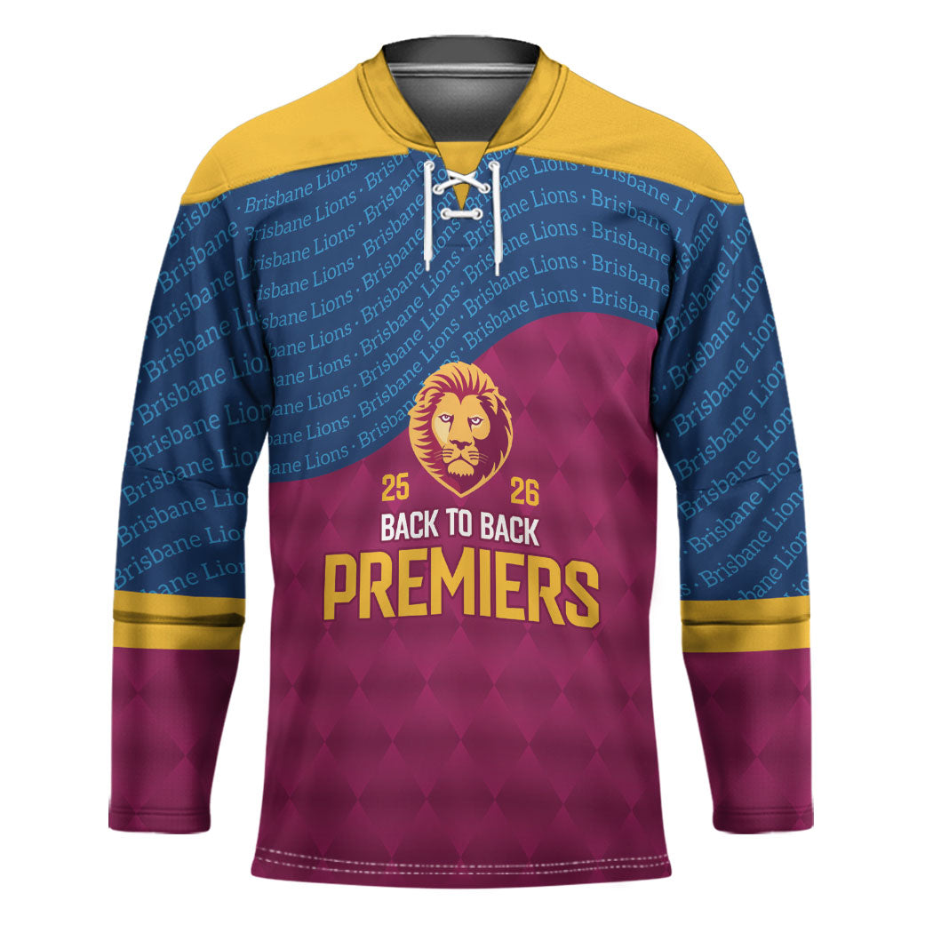 Brisbane Lions Back-to-Back Premiers Hockey Jersey