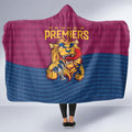 Brisbane Lions Back-to-Back Premiers Hooded Blanket