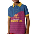 Brisbane Lions Back-to-Back Premiers Kid Polo Shirt