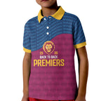 Brisbane Lions Back-to-Back Premiers Kid Polo Shirt