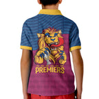 Brisbane Lions Back-to-Back Premiers Kid Polo Shirt