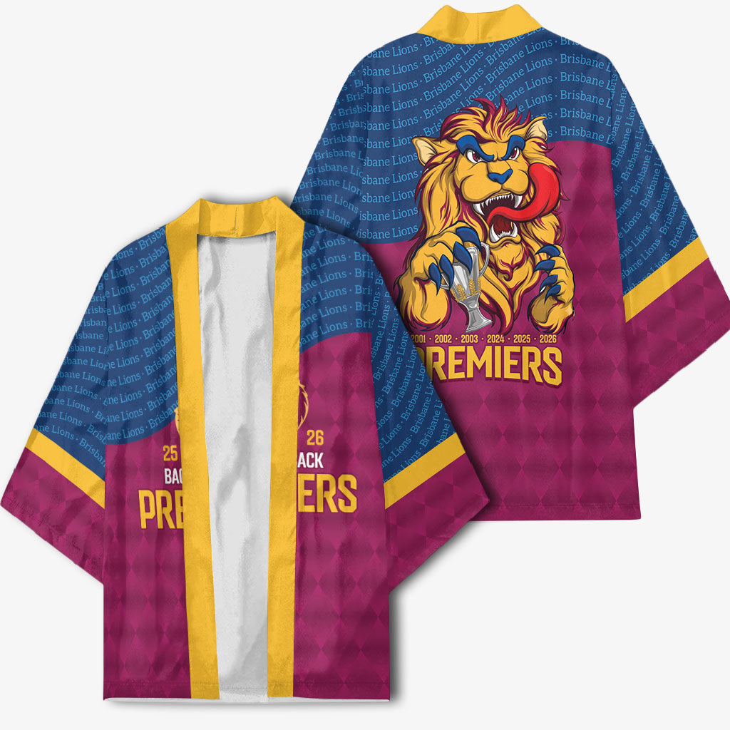 Brisbane Lions Back-to-Back Premiers Kimono