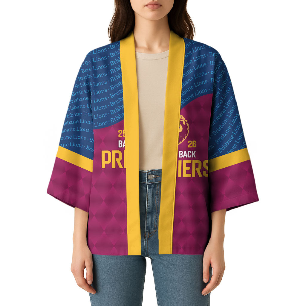 Brisbane Lions Back-to-Back Premiers Kimono