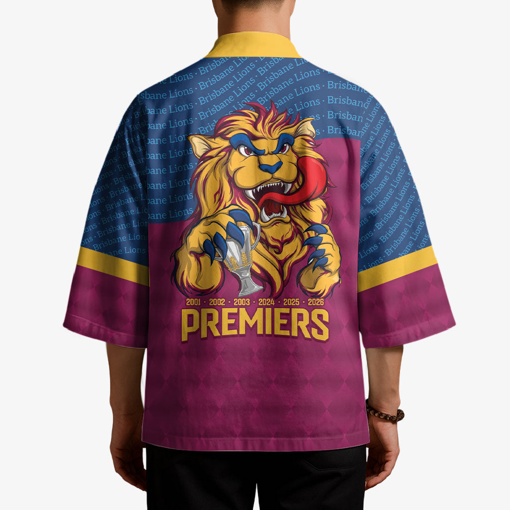 Brisbane Lions Back-to-Back Premiers Kimono