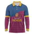 Brisbane Lions Back-to-Back Premiers Long Sleeve Polo Shirt