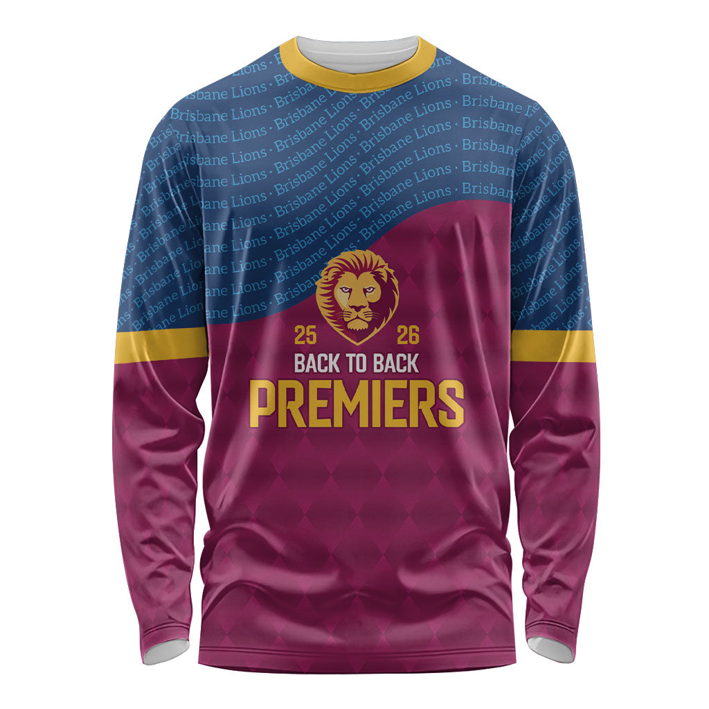 Brisbane Lions Back-to-Back Premiers Long Sleeve Shirt