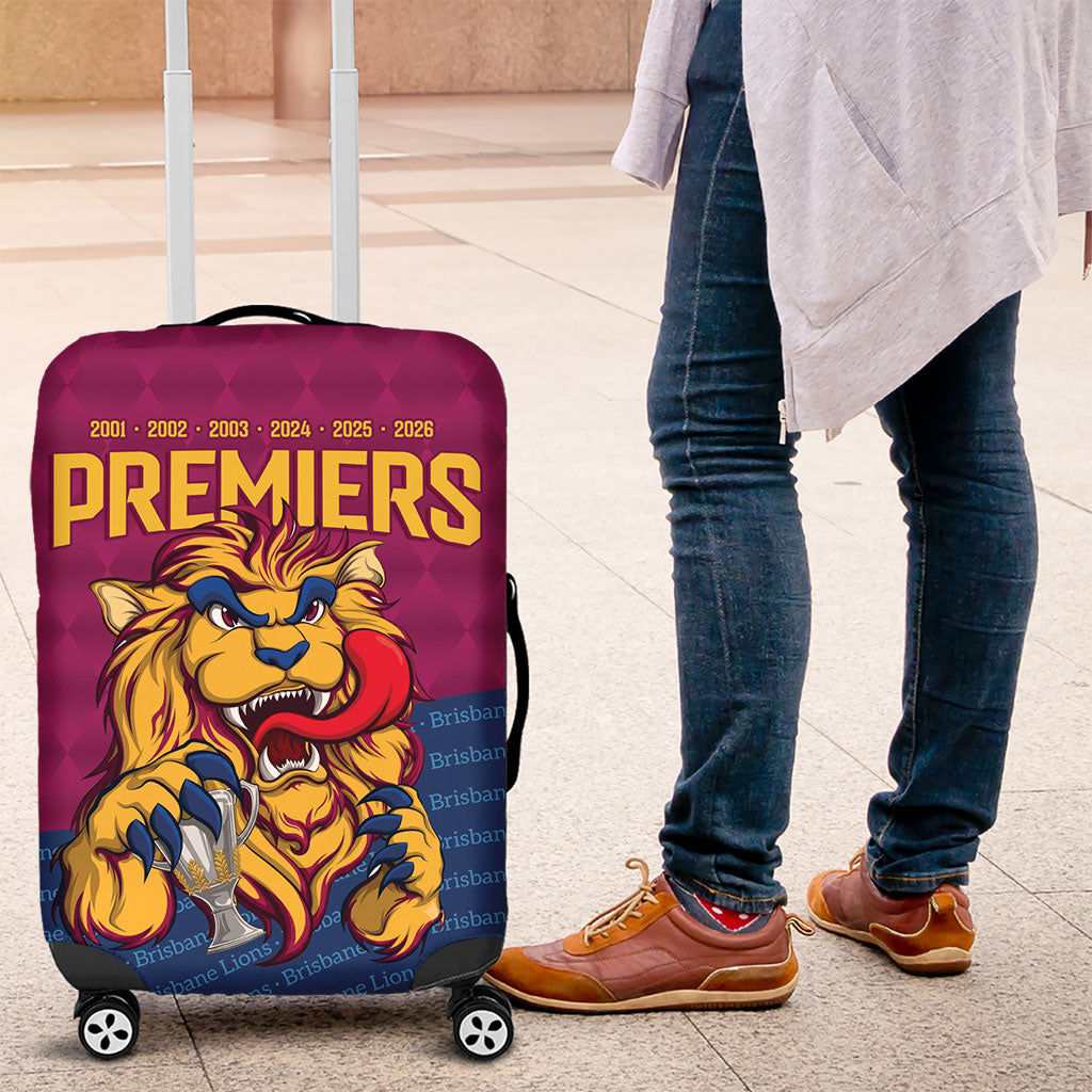 Brisbane Lions Back-to-Back Premiers Luggage Cover