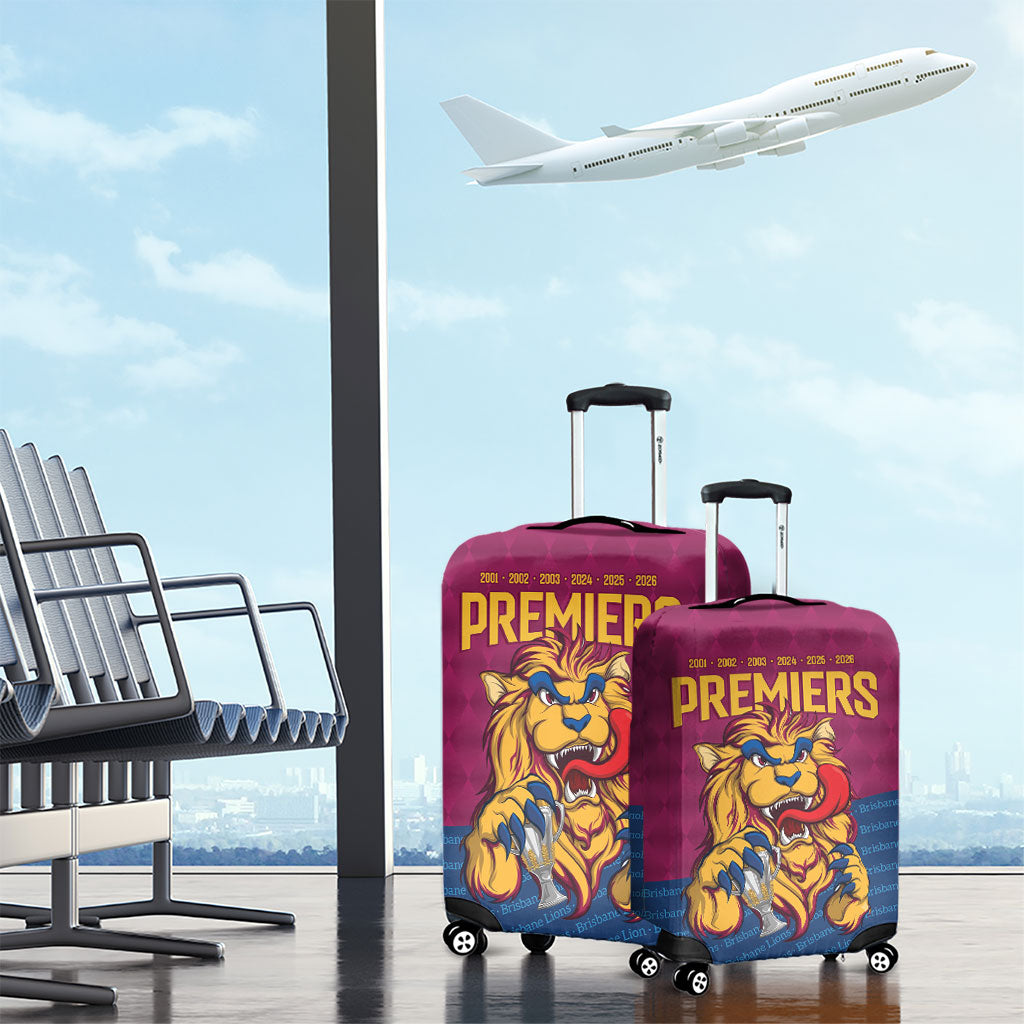 Brisbane Lions Back-to-Back Premiers Luggage Cover