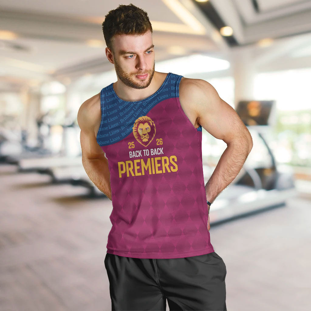 Brisbane Lions Back-to-Back Premiers Men Tank Top