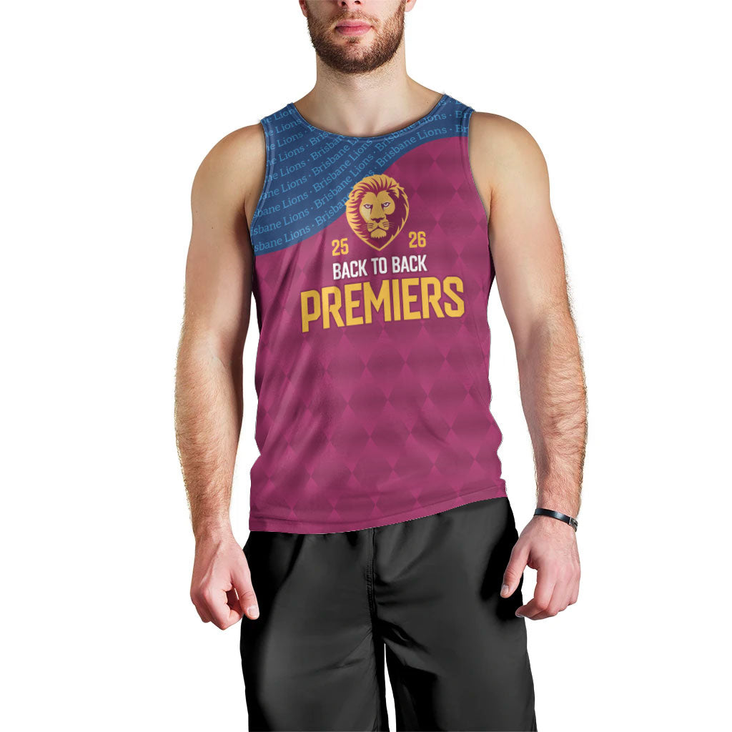 Brisbane Lions Back-to-Back Premiers Men Tank Top