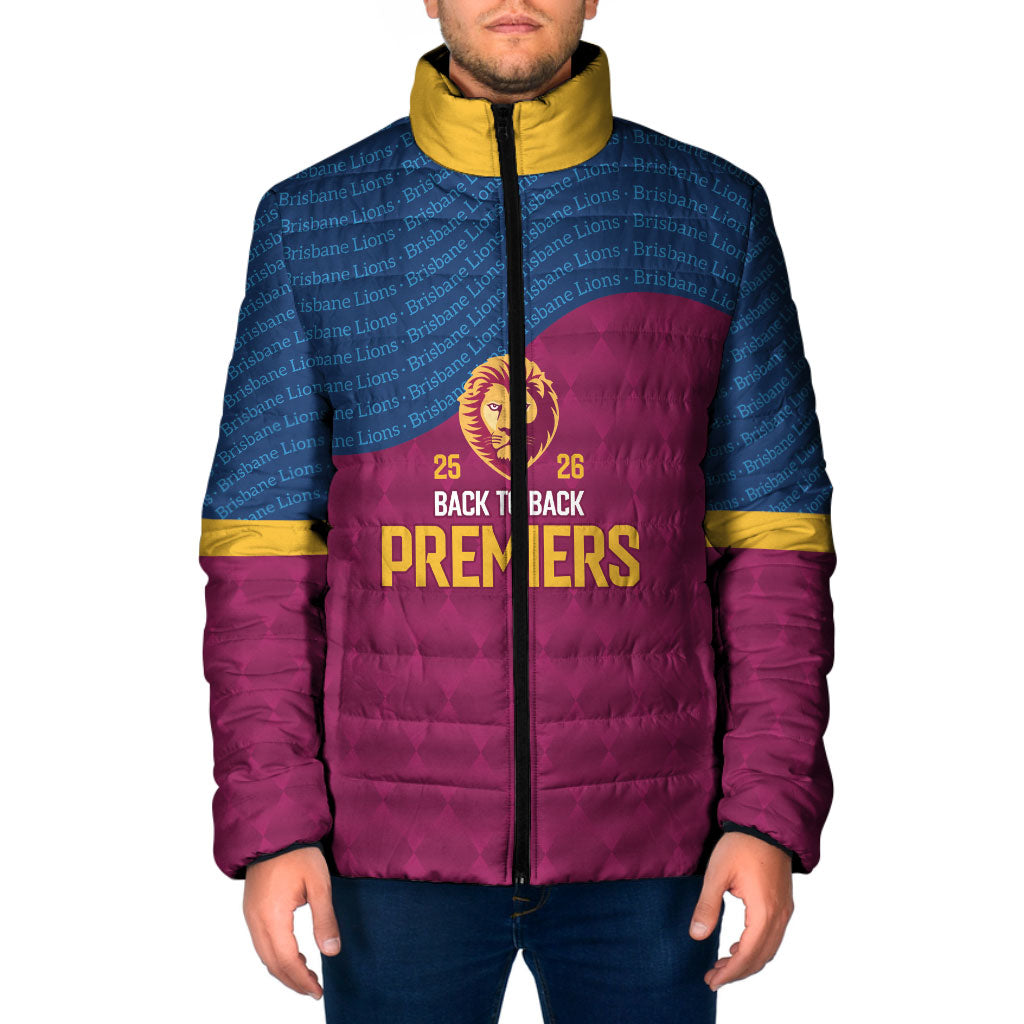Brisbane Lions Back-to-Back Premiers Padded Jacket