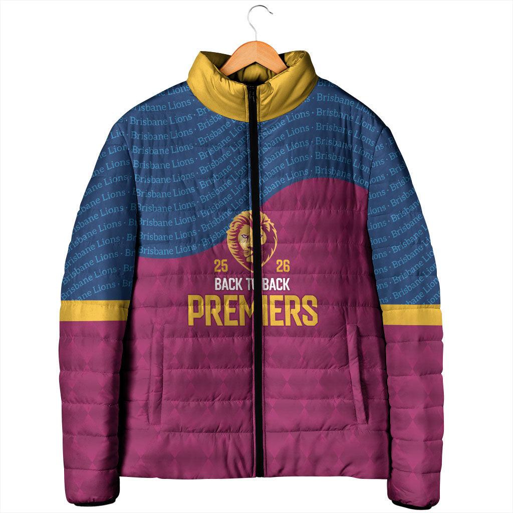 Brisbane Lions Back-to-Back Premiers Padded Jacket