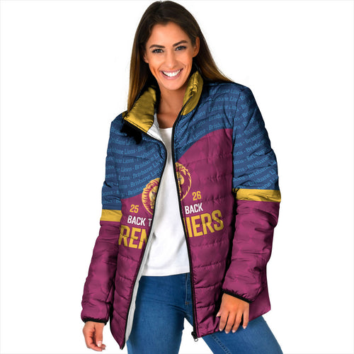 Brisbane Lions Back-to-Back Premiers Padded Jacket