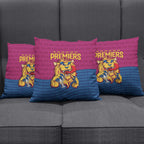 Brisbane Lions Back-to-Back Premiers Pillow Cover