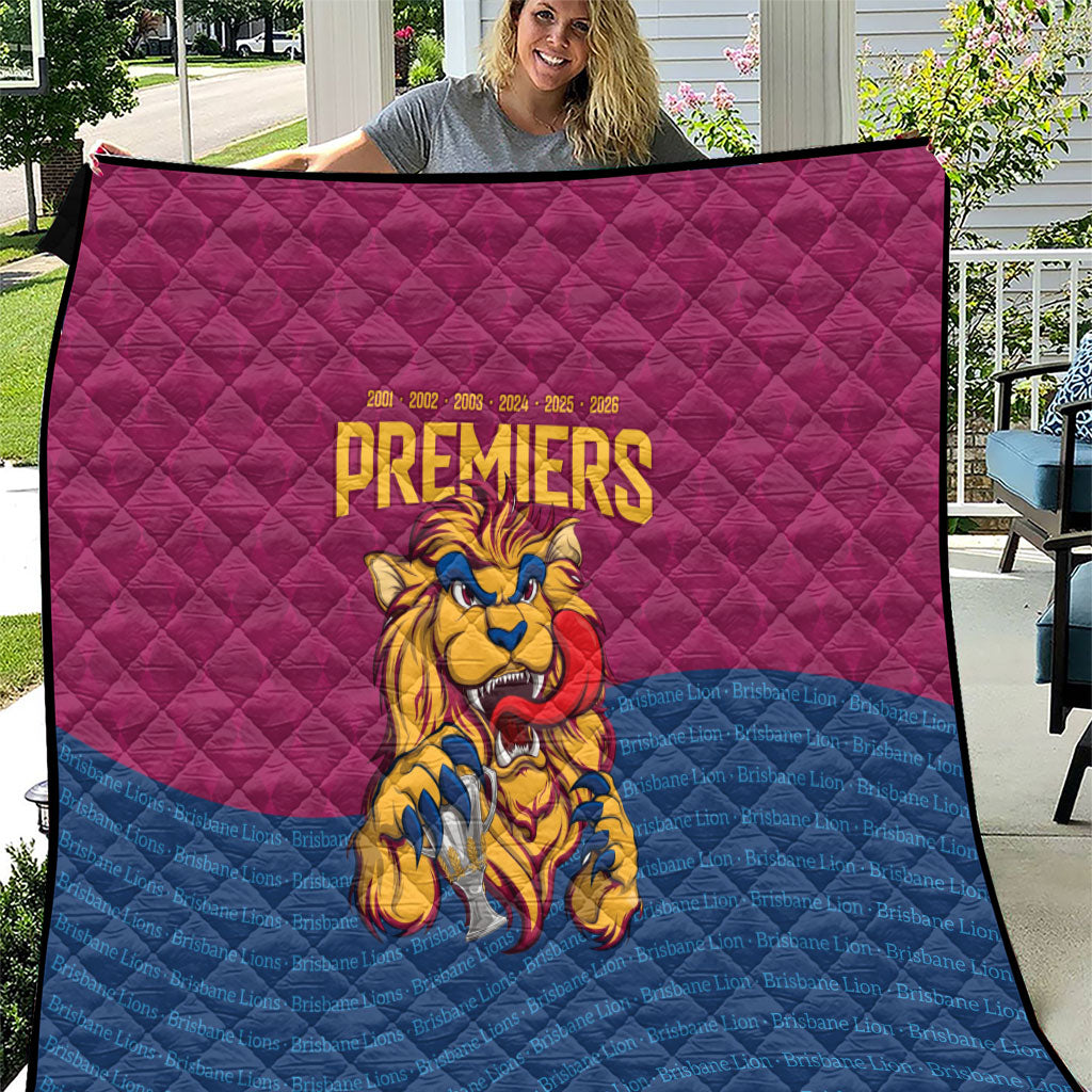 Brisbane Lions Back-to-Back Premiers Quilt