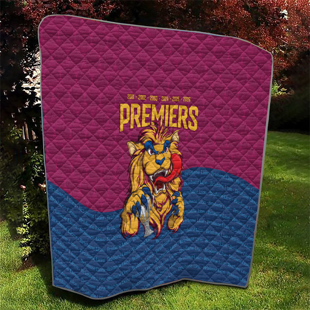 Brisbane Lions Back-to-Back Premiers Quilt