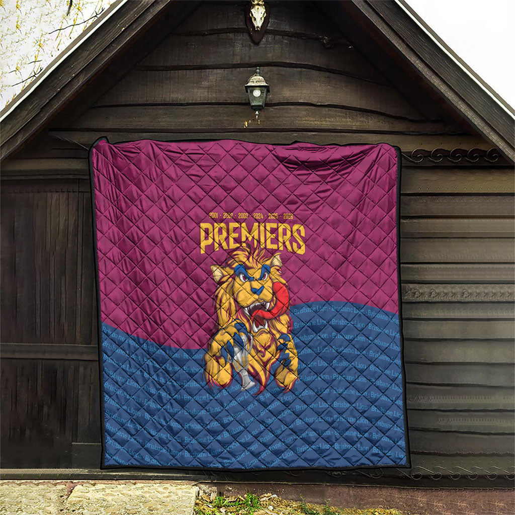 Brisbane Lions Back-to-Back Premiers Quilt