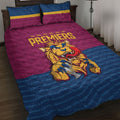 Brisbane Lions Back-to-Back Premiers Quilt Bed Set